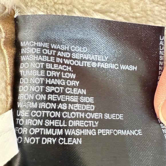 Bernardo Suede Sherpa Patchwork Coat Womens XLP Southwestern Fall Winter Warm - Picture 14 of 16